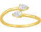 Bague Diamanti en or 375 et diamants synthétiques 0.38 carat