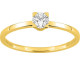 Bague solitaire or & diamant synthétique 0.20 carat Diamanti