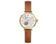 Montre femme Pierre Lannier automatique – Coeur ouvert et cuir marron