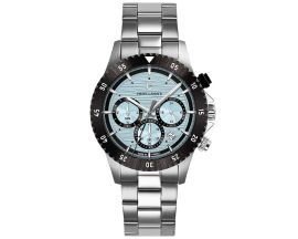 Montre homme multifonctions Pierre Lannier bleu glacier