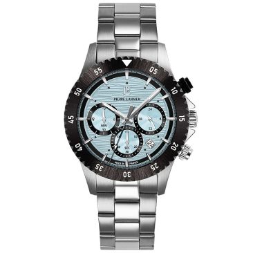 Montre homme multifonctions Pierre Lannier bleu glacier