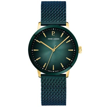 Montre Pierre Lannier INTERVAL vert milanais