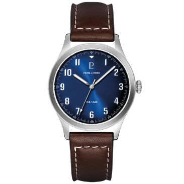 Montre Pierre Lannier AVIATEUR bleu cuir