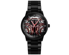 Montre homme automatique Pierre Lannier SHERKHAN noir métal
