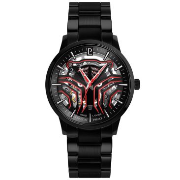 Montre homme automatique Pierre Lannier SHERKHAN noir métal