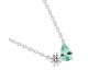 Collier femme argent oxydes vert Murat