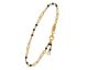 Bracelet Orus – Argent doré et spinelles noires