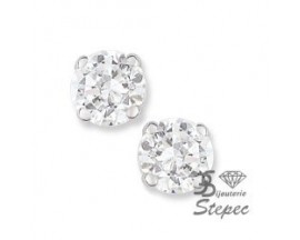 Boucles d'oreilles boutons argent - APWX99AZ