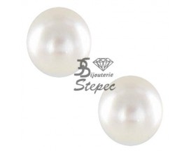 Boucles d'oreilles boutons perles Akoya or Stepec - BA75B-J
