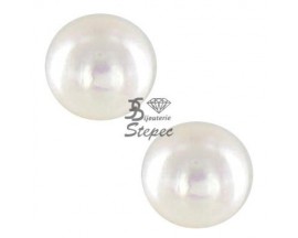 Boucles d'oreilles boutons perles Akoya or Stepec - BA80B-J