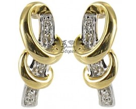 Boucles d'oreilles boutons or Stepec - C037 08