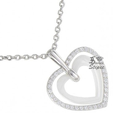 collier argent céramique collier argent céramique