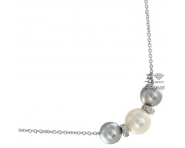 Collier or perles & diamant(s) Stepec - corPX-g