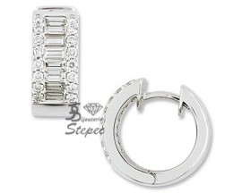 Boucles d'oreilles créoles or diamant(s) Girard - EA304NGB2
