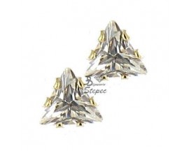 Boucles d'oreilles boutons or Stepec - N4850