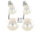 Boucles d'oreilles boutons perles d'eau douce or Stepec - O212B-G