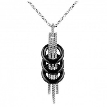 Collier argent & céramique Phebus - 73700111N