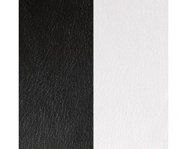 Cuir bracelet Les Georgettes - Noir/Blanc 40 mm