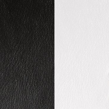 Cuir bracelet Les Georgettes - Noir/Blanc 14 mm