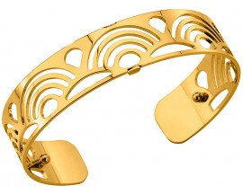 Bracelet manchette Les Georgettes - Poisson finition or 14 mm