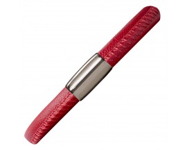 Bracelet cuir de veau véritable 1 rang Endless rouge - 12107-1