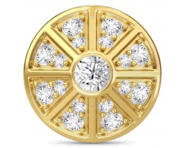 Charm argent plaqué or jaune Endless JLO White Night Sky - 1640