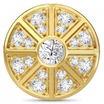 Charm argent plaqué or jaune Endless JLO White Night Sky - 1640