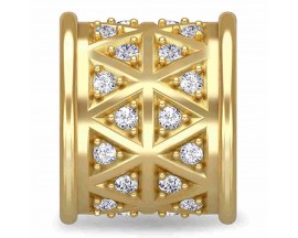 Charm argent plaqué or jaune Endless JLO White Lunar Love - 1680