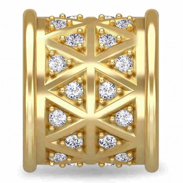 Charm argent plaqué or jaune Endless JLO White Lunar Love - 1680