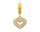 Charm argent plaqué or jaune Endless JLO Dreamy Heart - 1891