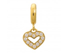 Charm argent plaqué or jaune Endless JLO Dreamy Heart - 1891