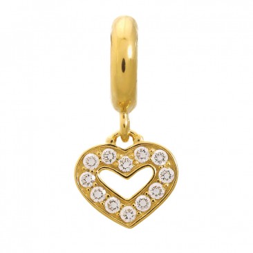 Charm argent plaqué or jaune Endless JLO Dreamy Heart - 1891