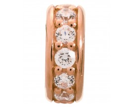 Charm argent plaqué or rose Endless JLO White Dreamy Dot - 2600-4