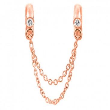 Charm argent plaqué or rose Endless JLO Chain of Love - 2625