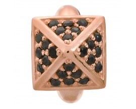 Charm argent plaqué or rose Endless JLO Black Shiny High Rise - 2650-1