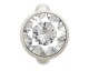 Charm argent Endless Round White Dome - 41158-2