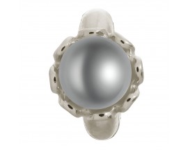 Charm argent Endless Grey Pearl Flower - 41250-3