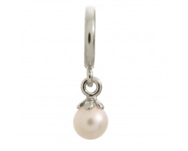 Charm argent Endless White Pearl Ball - 43271-1