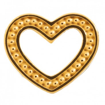 Charm argent plaqué or jaune Endless Frosty Heart - 51301