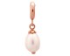 Charm argent plaqué or rose Endless White Pearl Drop - 63420-1