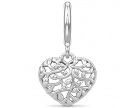 Charm argent Endless Twisted Heart Love - 43443